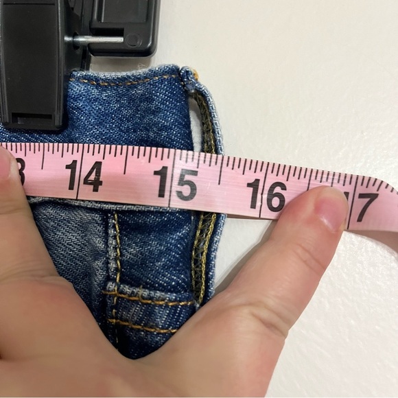 Levi's 501 30x29 Polka Dot Jeans High Rise Ankle Button Fly Raw Hem - Picture 4 of 9